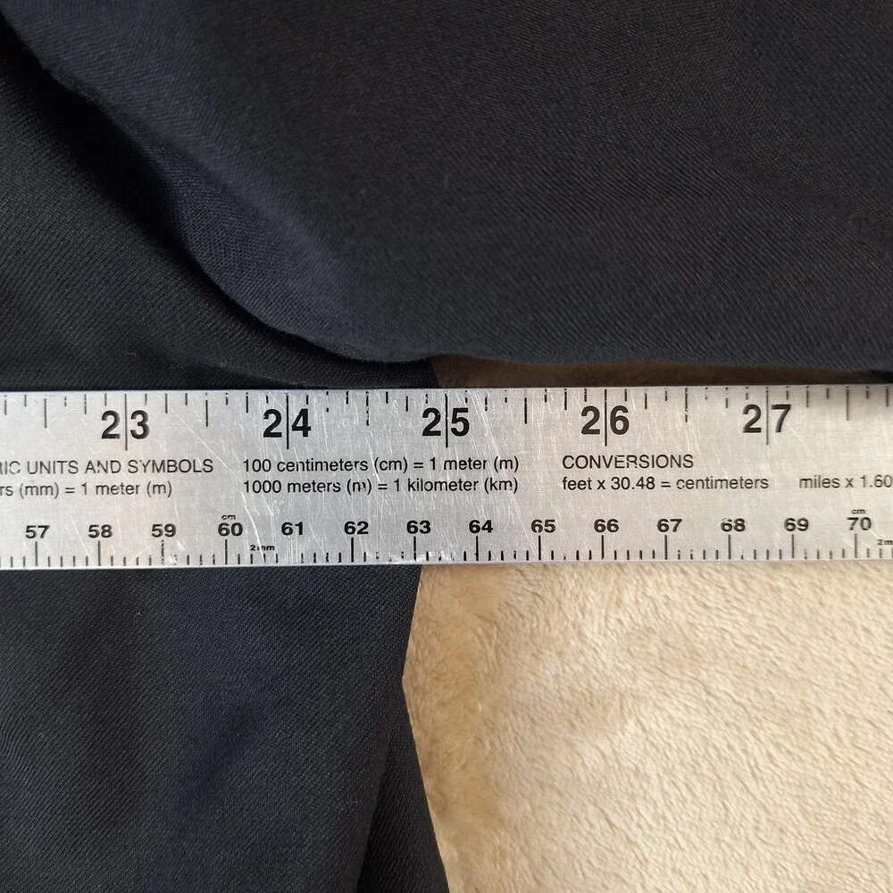 Lauren Ralph Lauren Suit Jacket Mens 50 Black Wool Single Vent 2 Button Formal